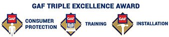 Gaf Triple Excellence Award Logo